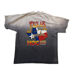 VINTAGE Harley-Davidson Shirt Mens Large Black Texas HOG State Rally 2004 Y2K